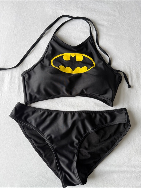 DC Comics Other - DC Comics Black Bikini Set with Yellow Batman Emblem